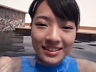 Chinese Teenager Morose Bathing suit Tyrannical non - divest